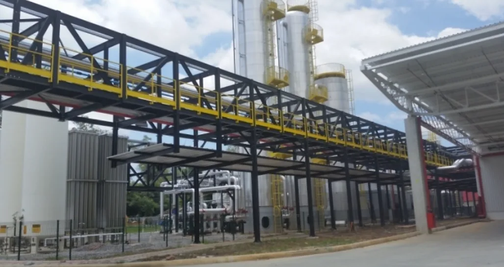 Pipe racks industriais para tubulações